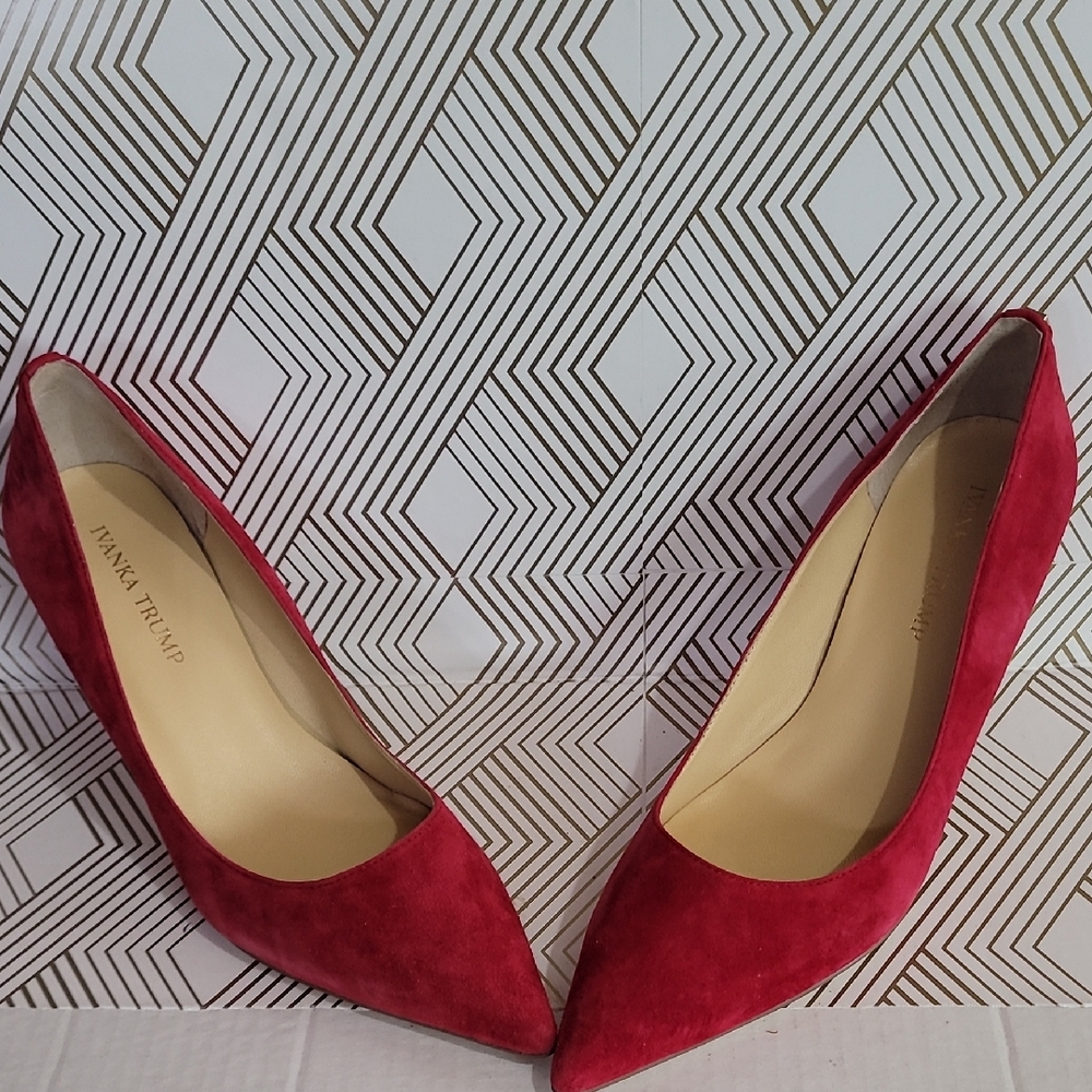 Ivanka Trump Red Suede Women's Shoes